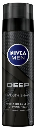 Nivea - Men - Deep Black Carbon - Shaving Foam - 200 ml 