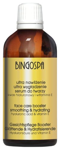 BINGOSPA - Gold Glycerin - Face Care Smoothing Booster - Serum glicerynowe do twarzy z kwasem hialuronowym i witaminą E - 100 ml