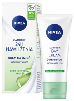 Nivea - 24H Nawilżenia - Matujący krem do twarzy na dzień - Cera mieszana i tłusta - 50 ml 