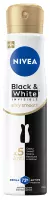 Nivea - Black & White Invisible - Silky Smooth - 72H Anti-Perspirant - Antyperspirant w sprayu dla kobiet - 250 ml