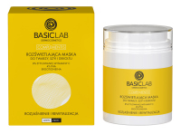 BASICLAB - COMPLEMENTIS - Brightening Mask For Face, Neck And Decollete - Rozświetlająca maska do twarzy, szyi i dekoltu 8% etylowanej witaminy C, 4% PHA i Ergotioneina - Rozjaśnienie i rewitalizacja - 50 ml