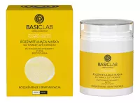 BASICLAB - COMPLEMENTIS - Brightening Mask For Face, Neck And Decollete - Rozświetlająca maska do twarzy, szyi i dekoltu 8% etylowanej witaminy C, 4% PHA i Ergotioneina - Rozjaśnienie i rewitalizacja - 50 ml