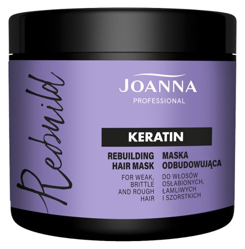 Joanna Professional - Keratin - Rebuilding Hair Mask for Weakened and Brittle Hair - 500 g