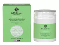 BASICLAB - COMPLEMENTIS - Normalising Mask For Face, Neck And Decollete - Normalizująca maska do twarzy, szyi i dekoltu 10% fermentu ryżowego, 2% BHA i CICA - Zwężenie i Redukcja - 50 ml