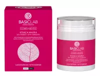 BASICLAB - COMPLEMENTIS - Soothing Mask For Face, Neck And Decollete - Kojąca maska do twarzy, szyi i dekoltu 10% kompleksu Hydroepidermalnego, 0,05% peptydu łagodzącego i witamina B12 - Łagodzenie i Wyciszenie - 50 ml