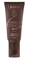 Lirene - Single Touch SPF50 - Nawilżający podkład kryjący - 30 ml - 01 Ivory  - 01 Ivory 