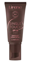 Lirene - Single Touch SPF50 - Nawilżający podkład kryjący - 30 ml - 02 Natural  - 02 Natural 