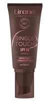 Lirene - Single Touch SPF50 - Nawilżający podkład kryjący - 30 ml - 04 Sand - 04 Sand