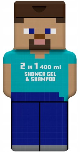 Air-Val - Minecraft - Steve - 2in1 Shower Gel & Shampoo - 400 ml   