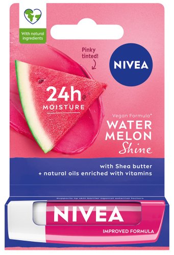 Nivea - WATERMELON SHINE - 24h Moisture Lip Balm - 4.8 g