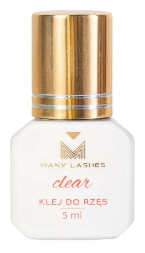 Many Beauty - Many Lashes - Dear Eyelash Adhesive - Bezbarwny klej do przedłużania rzęs - Clear - 5 ml