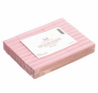 Many Beauty - Mini Nail Buffers - Zestaw mini bloczków polerskich 100/180 - Różowe - 50 sztuk