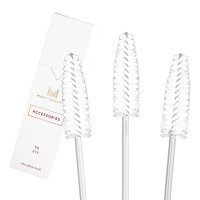 Many Beauty - Mascara Brush - Jednorazowe szczoteczki do rzęs - Białe - 50 szt