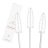 Many Beauty - Mascara Brush - Disposable Eyelash Brushes - White - 50 pcs