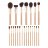 Many Beauty - Many Brushes - Caramel - Set of 22 Professional Makeup Brushes