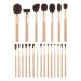 Many Beauty - Many Brushes - Caramel - Zestaw 22 profesjonalnych pędzli do makijażu
