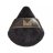 Many Beauty - Mini Triangle Powder Puff - Triangular, velvet mini powder puff - Black