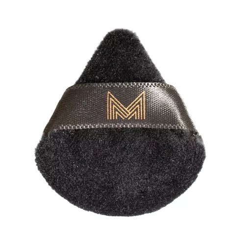 Many Beauty - Mini Triangle Powder Puff - Triangular, velvet mini powder puff - Black