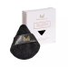 Many Beauty - Mini Triangle Powder Puff - Triangular, velvet mini powder puff - Black