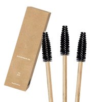 Many Beauty - Bamboo eyelash brushes - Black - 25 pcs