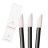Many Beauty - Velour Applicator - Welurowe aplikatory do makijażu oczu, ust i brwi - Czarne - 50 szt