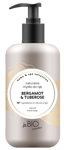 beBIO - Home & SPA Collection - Natural Hand Soap - Bergamot & Tuberose - 300 ml 