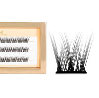 Many Beauty - Many Lashes - Lash Box - V-Lashes Wonder - Jedwabne kępki rzęs - C - 30 szt - C 17mm - C 17mm