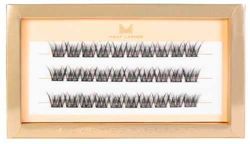 Many Beauty - Many Lashes - Lash Box - V-Lashes Wonder - Jedwabne kępki rzęs - C - 30 szt