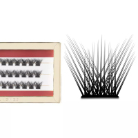Many Beauty - Many Lashes - Silk Eyelashes Individuals- V-Lashes Obsession - Jedwabne kępki rzęs - C - 36 szt - C 8mm - C 8mm