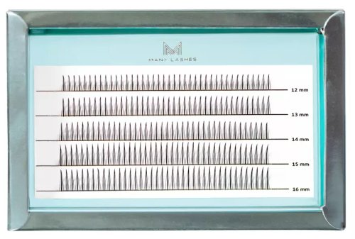 Many Beauty - Many Lashes - Mini Box - A-Lashes Classic - Mix 2 - Set of eyelashes - C - 200 pcs