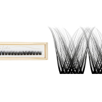 Many Beauty - Many Lashes - Infinity Lashes - Nr. 02 - Rzęsy bondingowe w kępkach - C - 26 szt - C 9mm - C 9mm