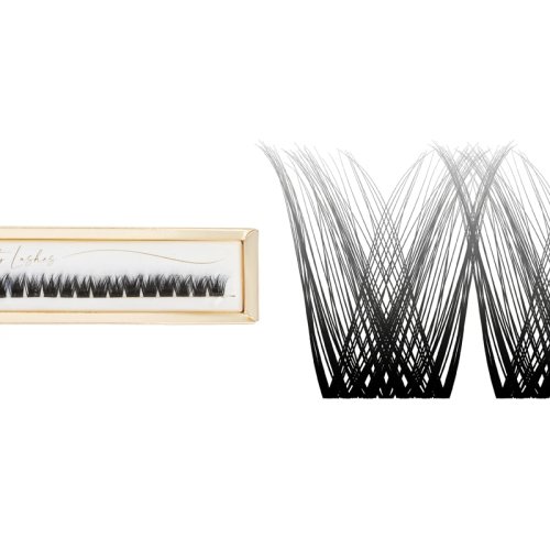 Many Beauty - Many Lashes - Infinity Lashes - Nr. 02 - Rzęsy bondingowe w kępkach - C - 26 szt - C 13mm