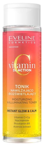 Eveline Cosmetics - Vitamin C 3x Action - Moisturizing & Illuminating Toner - 200 ml