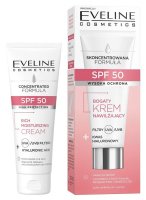 Eveline Cosmetics - Concentrated Formula - Rich Moisturizing Cream - SPF50 - 30 ml