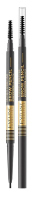 Eveline Cosmetics - Micro Precise Brow Pencil - Waterproof Eyebrow Pencil with a Brush - 04 GRAPHITE - 04 GRAPHITE