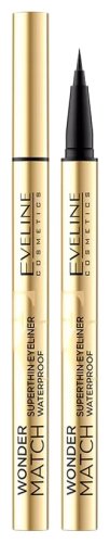 Eveline Cosmetics - Wonder Match - Superthin Eyeliner - Waterproof - Deep Black