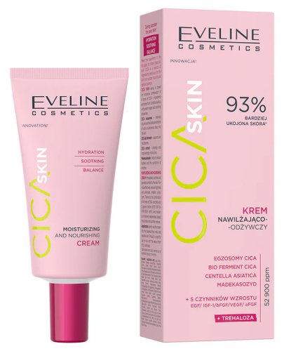 Eveline Cosmetics - CICA Skin - Moisturizing and Nourishing Cream - 50 ml