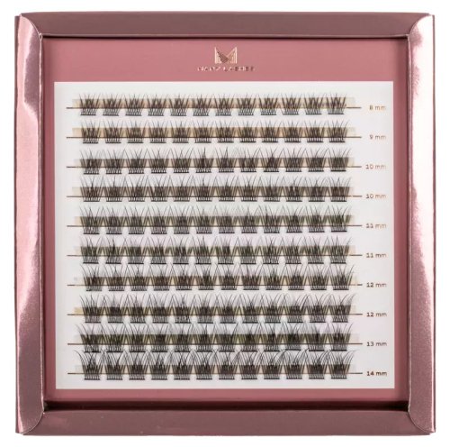 Many Beauty - Many Lashes - Master Box - V-Lashes Intense - D - Duży zestaw kępek do rzęs - 120 szt