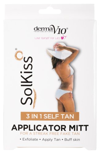 DermaV10 - SolKiss 3in1 Self Tan Applicator Mitt - 3in1 self-tanning glove