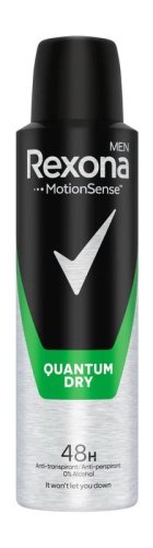 Rexona - Men - Quantum Dry - 48H Anti Perspirant - Antyperspirant w spray'u dla mężczyzn - 150 ml