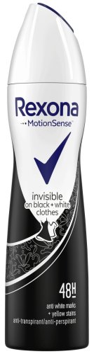 Rexona - Invisible On Black + White Clothes - 48H Anti-Perspirant - Antiperspirant spray for women - 200 ml 