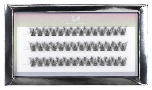 Many Beauty - ManyLashes - V-LASHES MERMAID - Silk Eyelashes Individuals - Silk tufts eyelashes - 0,07 mm - CC-13mm
