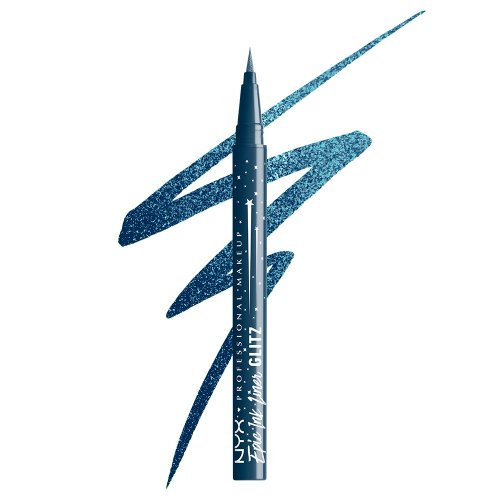 NYX Professional Makeup - Epic Ink Liner Glitz - Wodoodporny eyeliner w pisaku z drobinkami - 1 ml - 05 Denim Dazzle 