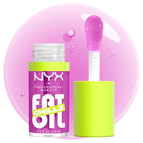 NYX Professional Makeup - FAT OIL Chillz - Błyszczyk do ust z efektem chłodzącym - 4,8 ml - 16 STRAWBERRY SLUSH 