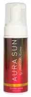 AURA SUN - Pianka brązująca o zapachu truskawki - Extra Dark - 150 ml    