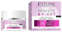 Eveline Cosmetics - Perfect Bright - Brightening Renewal Cream - Rozjaśniający krem regenerujący na noc - 3% Anti-Spot Complex - 50 ml