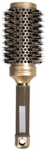 Many Beauty - Nano Technology Ceramic + Ion - Okrągła szczotka do modelowania włosów - Złota - 45 mm
