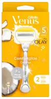 Gillette - Venus - ComfortGlide Olay Coconut - Women's Razor - Handle + 2 inserts