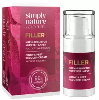 CLOCHEE - Simply Nature - Filler - Crow's Feet Reducer Cream - Krem pod oczy i na powieki - Reduktor kurzych łapek - 15 ml