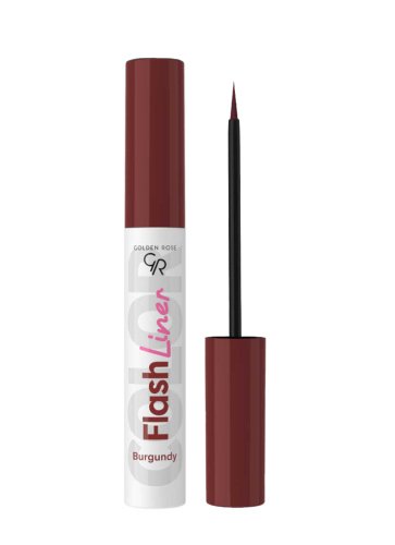 Golden Rose - Flash Liner Colored Eyeliner - Kolorowy eyeliner w pędzelku - 3,5 ml  - 110 Burgundy